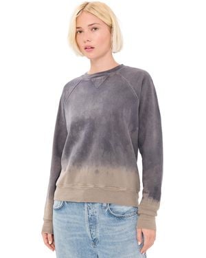 B Sides Dip Dye Crew Neck Sweatshirt - Grey