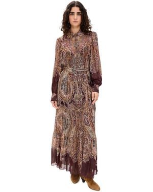 Hemant & Nandita Long Dress - Brown