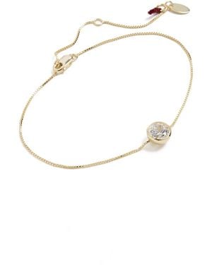 Shashi Solitaire Moissanite Bracelet - White