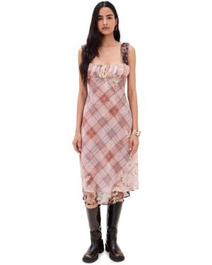 Free People Morning Dew Midi Dress - Pink