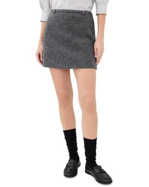 DUNST Wool Miniskirt - Black