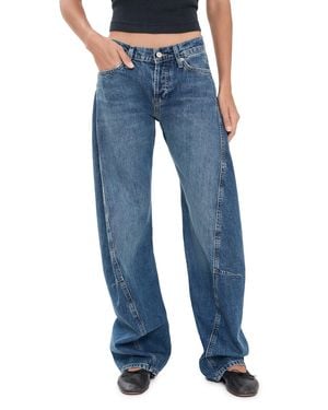 Free People Fable Twisted Seam Jeans - Blue