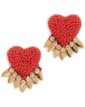 Deepa Gurnani Deepa By Danika Earrings - Red