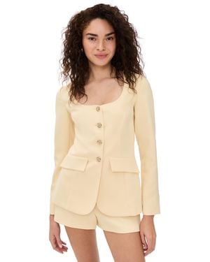 Amanda Uprichard Kya Romper - Natural