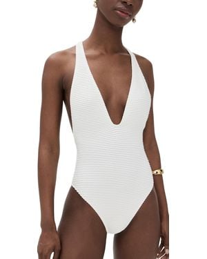 Ulla Johnson Kaia High Cut Maillot - White