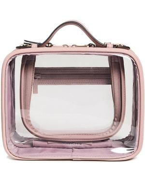 CALPAK Medium Clear Cosmetics Case - Purple