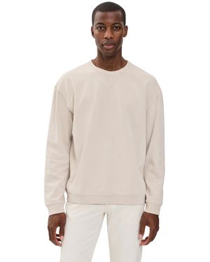 Marine Layer Relaxed Cloud 9 Fleece Crewneck Sweatshirt - Natural