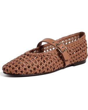 Madewell Remy Grommet Mary Jane Flats - Brown