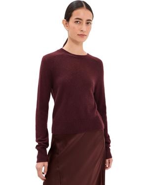 SABLYN Jayne Layering Cashmere Crewneck Sweater - Red