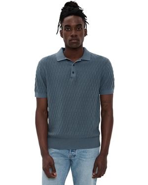 Club Monaco Diamond Polo - Blue