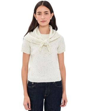 4th & Reckless Malo Knitted Top - White