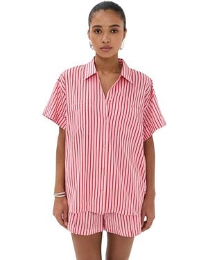 STAUD Channing Top - Pink