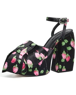 Marc Jacobs The Bow Platform Heels - Black