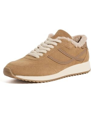Vince Santa Monica Shearling Sneakers - White
