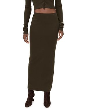 ÉTERNE Butter Rib Emma Skirt - Black
