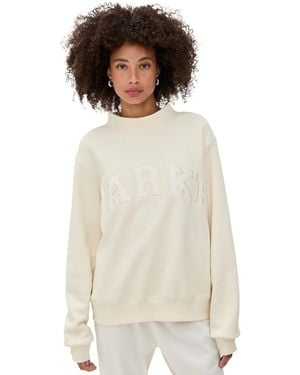 Parker Bridal Varsity Mock Neck Sweatshirt - White