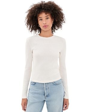 RE/DONE 90S Baby Long Sleeve Tee - White