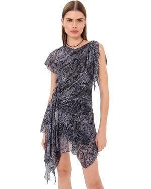 Isabel Marant Trysha Silk Dress - Blue