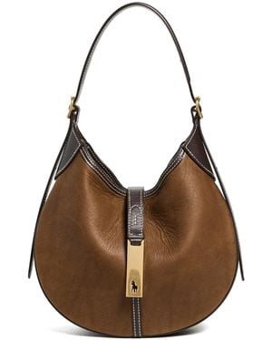 Polo Ralph Lauren Id Leather Small Shoulder Bag - Brown