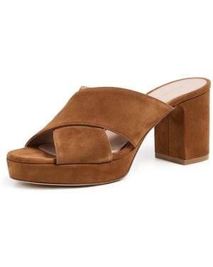 Stuart Weitzman Dayna Platform Sandals - Brown