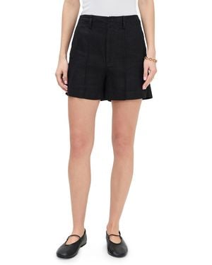 Madewell Pintucked Shorts - Black