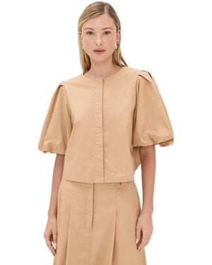 Le Bos Liza Puff Sleeve Shirt - Natural