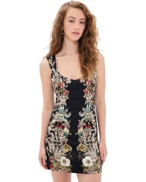 Alice + Olivia Renee Soft Fitted Mini Dress - Black