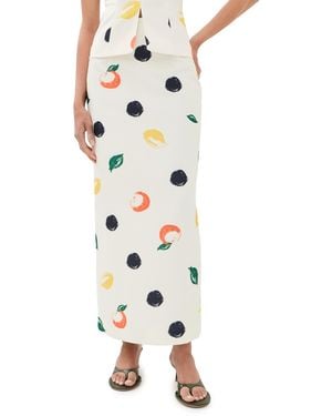 LEO LIN Quinn Maxi Skirt - White