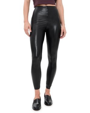 Commando Petite Faux Leather Leggings - Black