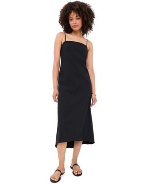La Ligne Drape Back Dress - Black
