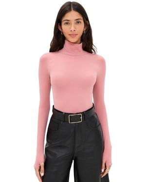 Commando Ballet Turtleneck Bodysuit With Thumbholes - Multicolour