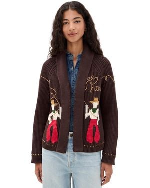 The Great The Lasso Lodge Cardigan - Red