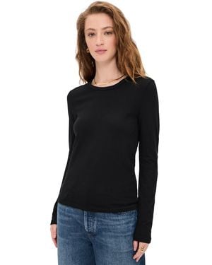 Jenni Kayne Long-Sleeve Slim Tee - Black