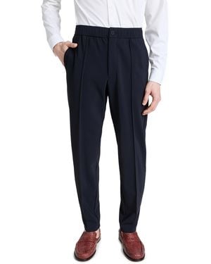 Theory Curtis Drawstring Precision Ponte Pants - Blue
