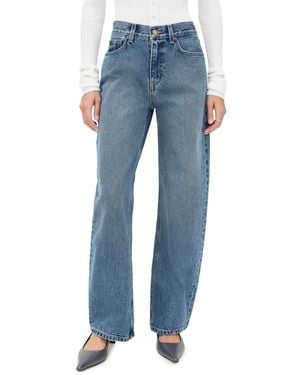 B Sides Leroy Mid Relaxed Bow Jeans - Blue