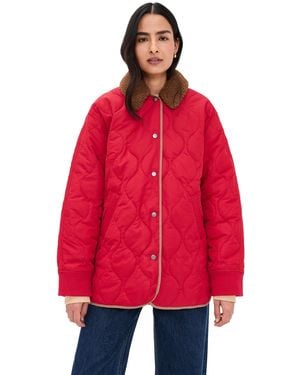 Alex Mill Anne Quilted Jacket - Red