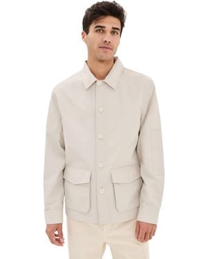 Vince Tech Cotton Utility Jacket - Natural