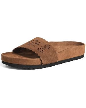 Free People Shore Cut Out Footbed Sandals - Multicolor