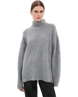 frenken Precious Oversized Turtle Sweater - Grey