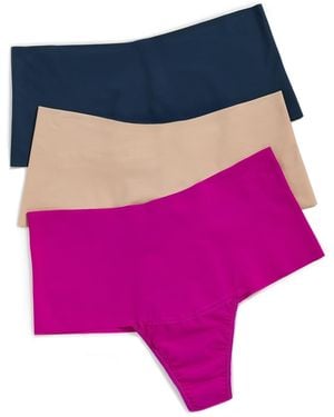 Hanky Panky High Rise Thong 3 Pack - Pink