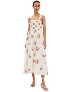 Alix Of Bohemia Kay Strawberry Dot Dress - Natural