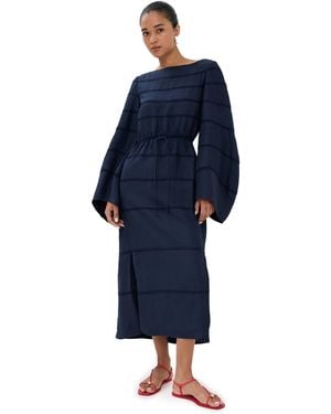 Rosie Assoulin Ribbon Caftan Dress - Blue