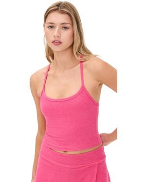 Beyond Yoga Spacedye Slim Racerback Cropped Tank - Pink