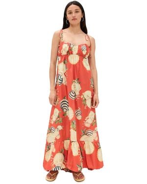 dress to Cropped Dress - Red