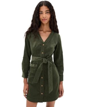 Shoshanna Manon Corduroy Dress - Green