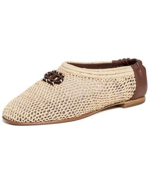 Jonathan Simkhai Eden Raffia Ballet Flats - Natural
