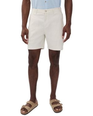 Onia Stretch Linen Shorts 6 - Natural