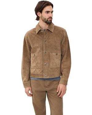 Madewell Suede Western Jacket - Brown