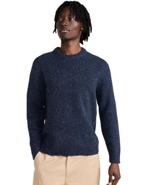 Alex Mill Donegal Crew Neck Sweater - Blue