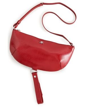 Courreges Eclipse Naplack Clutch Bag - Red
